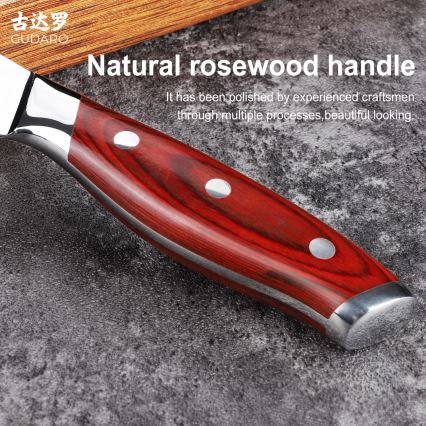 Gudaro - Damast-Ausbeinmesser KENSHO 6, 67-lagiger Stahl, Klingenlänge 15 cm