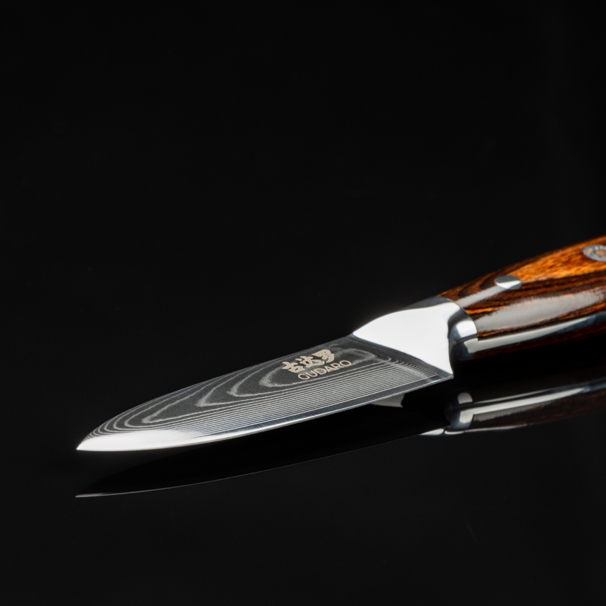 Gudaro - Damast-Küchenmesser FENG 3,5, 67 Lagen Stahl, Klingenlänge 9,5 cm