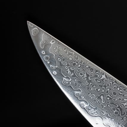 Gudaro - Damast-Tranchiermesser HIKARI 8, 67 Lagen Damaststahl, Klingenlänge 20 cm