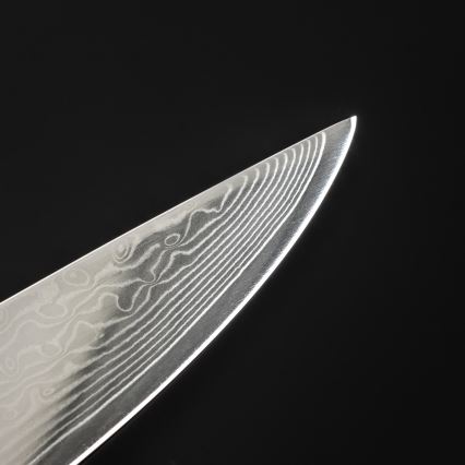 Gudaro - Damast-Tranchiermesser SHIRO 8, 67-lagiger Damaststahl, Länge 20 cm