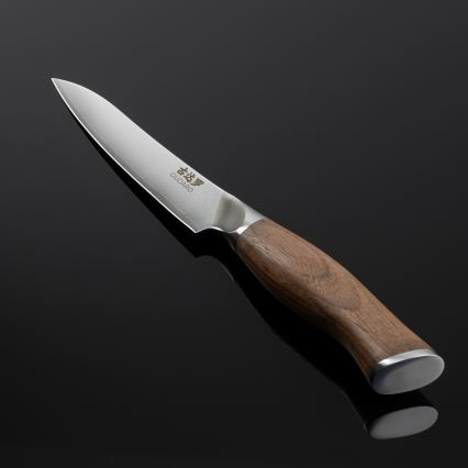 Gudaro - Damast-Universalküchenmesser TAKUMI 5, 67 Lagen Damaststahl, Klingenlänge 12,5 cm, Walnuss