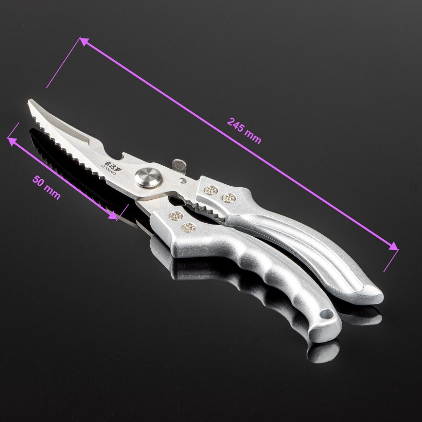 Gudaro - Geflügelschere NOBURU 24,5 cm silber
