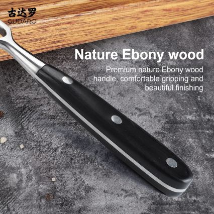 Gudaro - Küchengabel MIYABI schwarz/Pakkaholz