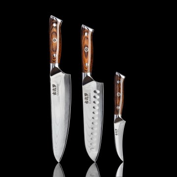 Gudaro - SET 1x Damast-Kochmesser FENG 8