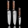 Gudaro - SET 2x Damast-Santoku-Küchenmesser FENG 7,5
