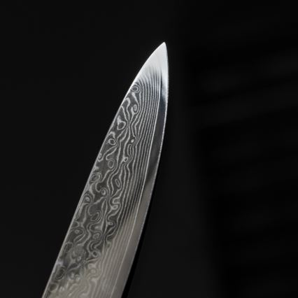 Gudaro - Damast-Universal-Küchenmesser AKIRO 5, 67-lagiger Stahl, Klingenlänge 12,5 cm, schwarz