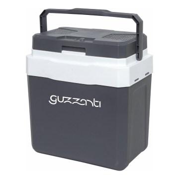 Guzzanti GZ 26B - Tragbare Autokühlbox 26 l, 57 W, 12 V/230 V, grau