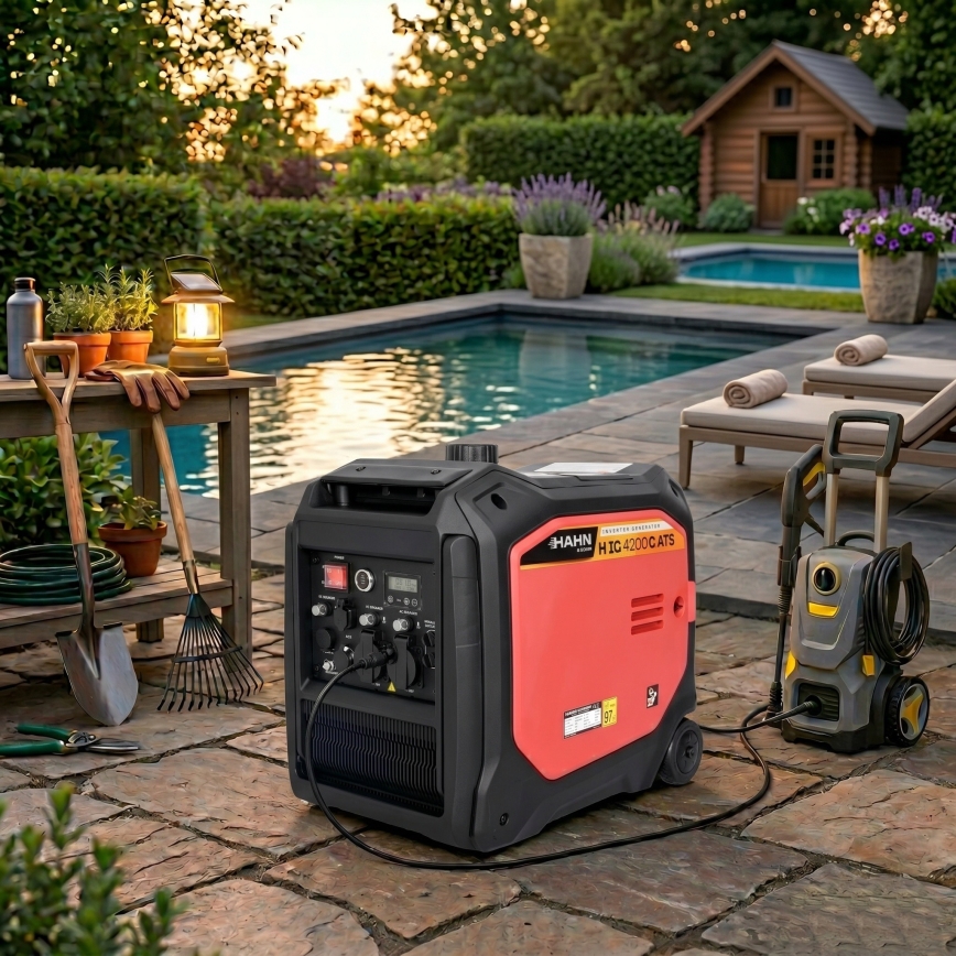 Hahn & Sohn 20062 - Benzin-/LPG-Stromerzeuger H IG 4200 G ATS 4200/3800W