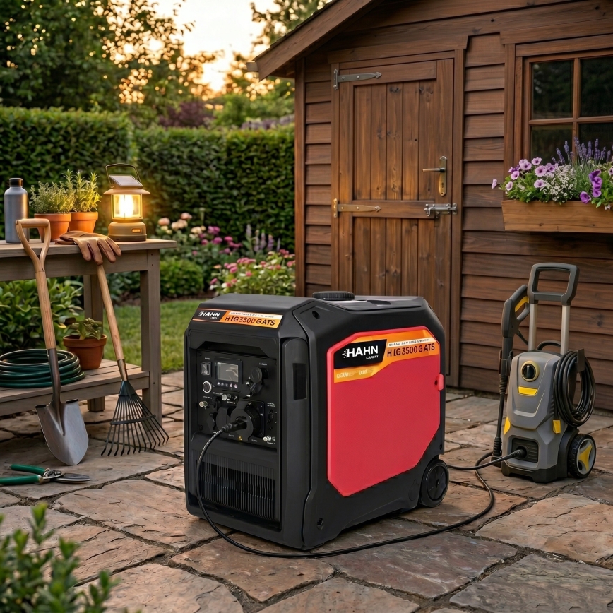 Hahn & Sohn 20086 - Benzin-/LPG-Stromaggregat HIG 5500 G ATS 5500/5000W
