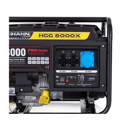 Hahn & Sohn 7410 - Benzin-Stromgenerator HGG 8000X 6500W