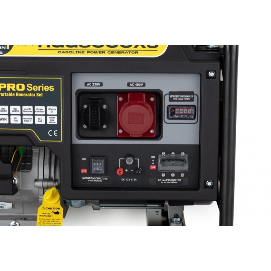 Hahn & Sohn 9177 - Benzin-Stromgenerator HGG 8000 X3 6500W