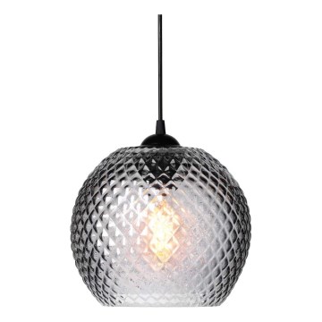Halo Design 718443 - Pendelleuchte mit Kabelaufhängung NOBB 1xE27/40W/230V Ø 22 cm rauchgrau