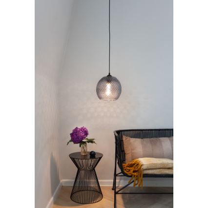 Halo Design 718443 - Pendelleuchte mit Kabelaufhängung NOBB 1xE27/40W/230V Ø 22 cm rauchgrau