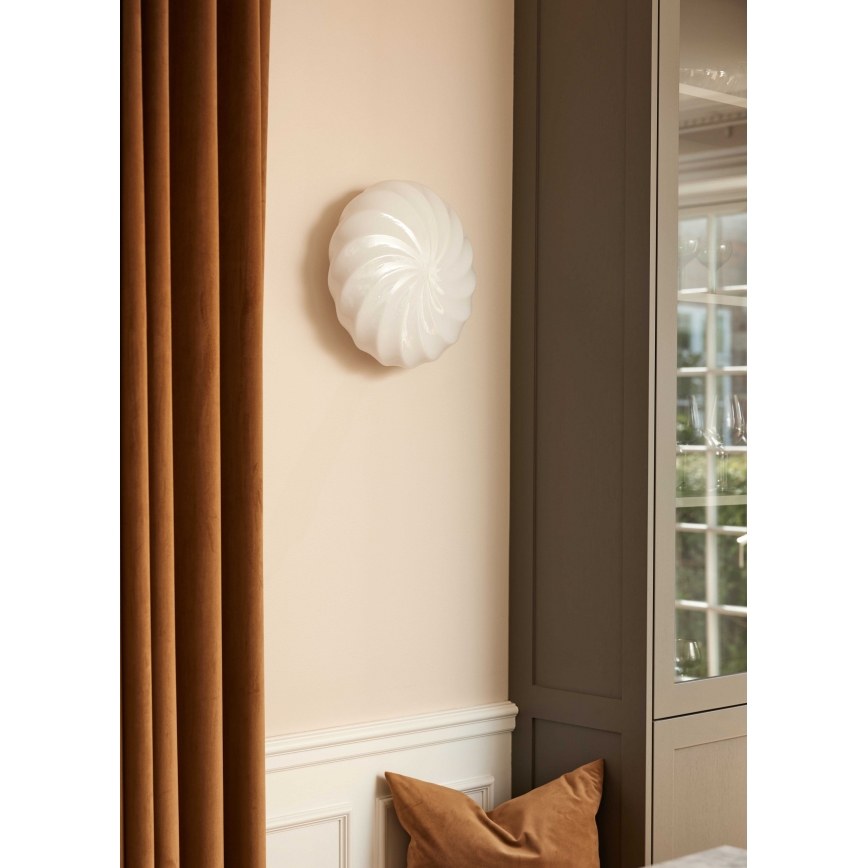 Halo Design 739547 - Wandleuchte TWIST 3xG9/28W/230V Ø 35 cm weiß/messing