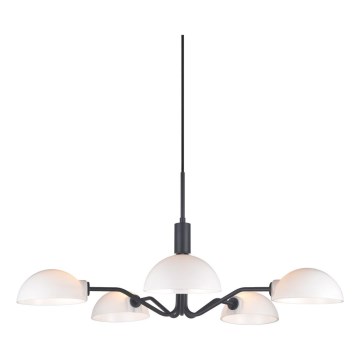 Halo Design 740369 - Hängeleuchte an Kabel KJOBENHAVN 5xG9/28W/230V Ø 50 cm schwarz