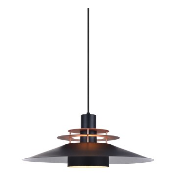 Halo Design 744503 - Pendelleuchte an Kabel RIVOLI 1xE27/40W/230V Ø 50 cm schwarz/kupfer