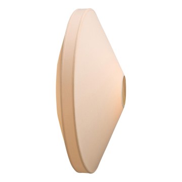 Halo Design 745104 - Wandleuchte PARIS 1xE27/40W/230V Ø 40 cm weiß/messing/eiche