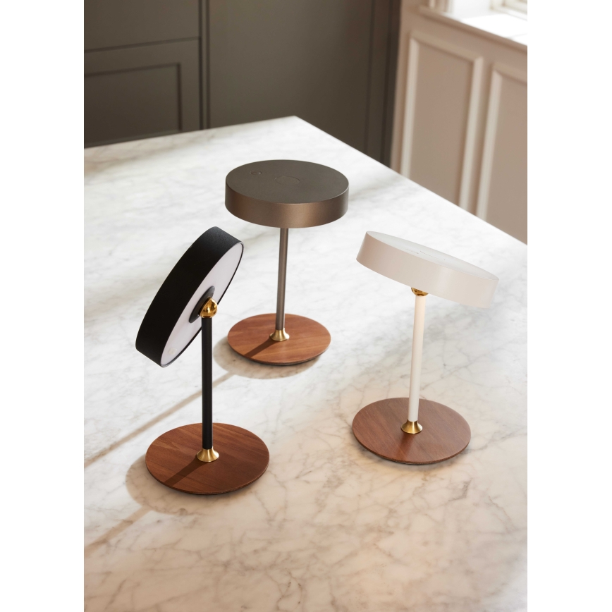 Halo Design 745760 - LED dimmbare wiederaufladbare Tischleuchte ON THE MOVE LED/2,5W/4000 mAh weiß/Holz