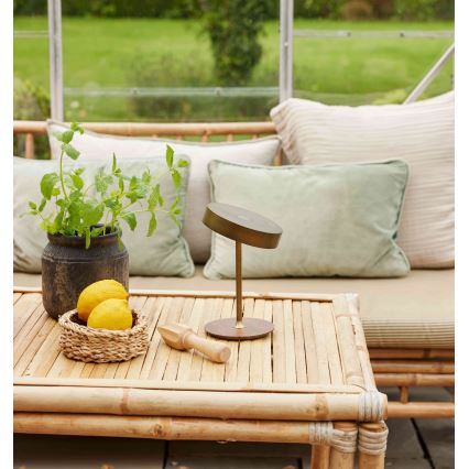 Halo Design 745784 - Wiederaufladbare, dimmbare LED-Tischlampe ON THE MOVE LED/2,5W/4000 mAh Messing/Holz