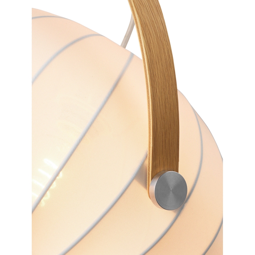 Halo Design 746347 - Pendelleuchte an Kabel DC 1xE27/40W/230V Ø 40 cm weiß/Eiche