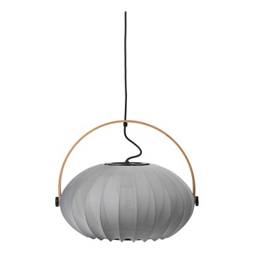 Halo Design 746354 - Hängeleuchte mit Kabel DC 1xE27/40W/230V Ø 40 cm grau/Eiche