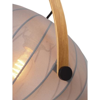 Halo Design 746354 - Hängeleuchte mit Kabel DC 1xE27/40W/230V Ø 40 cm grau/Eiche