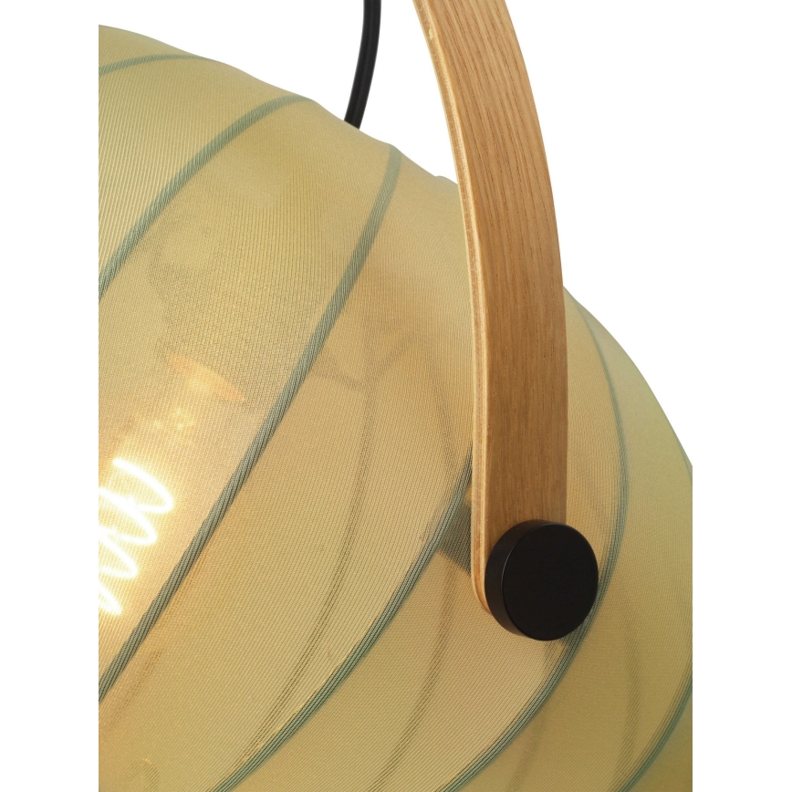 Halo Design 746361 - Pendelleuchte DC an Kabel, 1x E27/40W/230V, Ø 40 cm, grün/Eiche