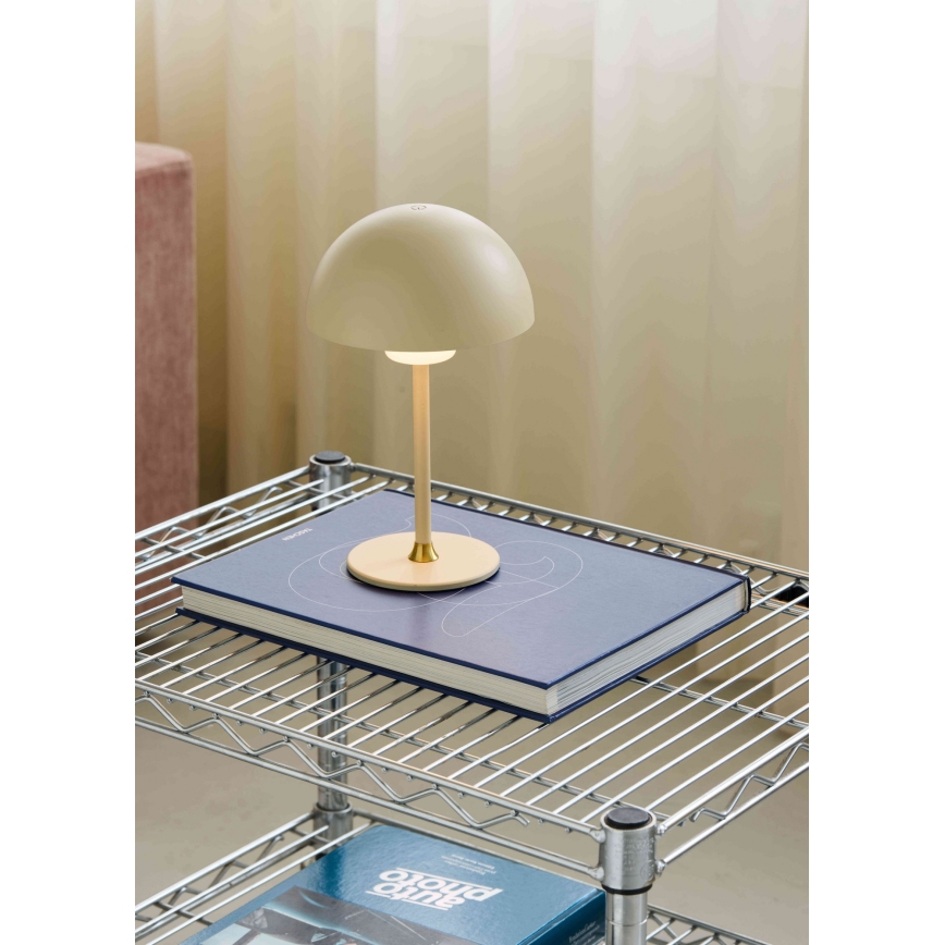 Halo Design 747597 - LED-dimmbare, wiederaufladbare Tischlampe MOON LIGHT LED/2,7W/2600 mAh cremefarben