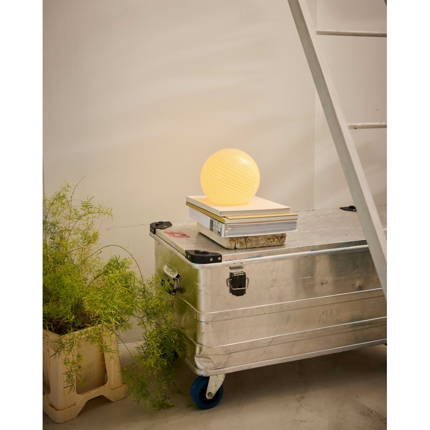 Halo Design 748808 - Tischlampe CANDY 1xE14/25W/230V, Ø 20 cm, beige