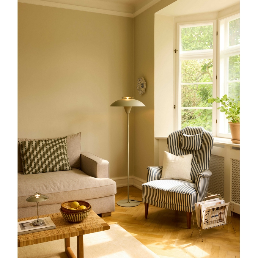 Halo Design 748990 - Stehlampe STEPP 1xE27/28W/230V beige/Messing