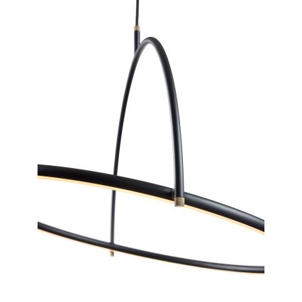 Halo Design 749546 - dimmbare LED-Pendelleuchte an Seil TILT LED/40W/230V Ø 60 cm schwarz