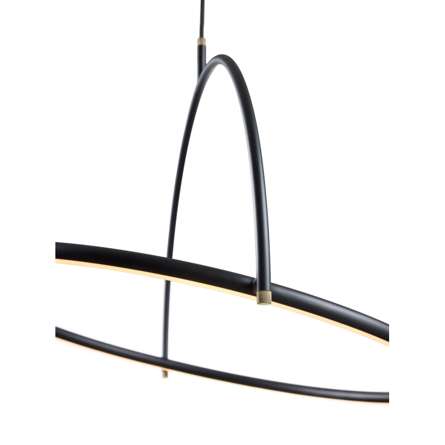 Halo Design 749546 - dimmbare LED-Pendelleuchte an Seil TILT LED/40W/230V Ø 60 cm schwarz