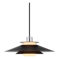 Halo Design 990808 - Pendelleuchte am Kabel RIVOLI 1xE27/40W/230V Ø 40 cm schwarz/hochglanzchrom
