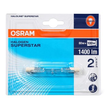 Halogenglühlampe HALOLINE R7s/80W/230V 2900K - Osram 75 mm