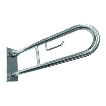 Halterung 10x25 cm Edelstahl/silber