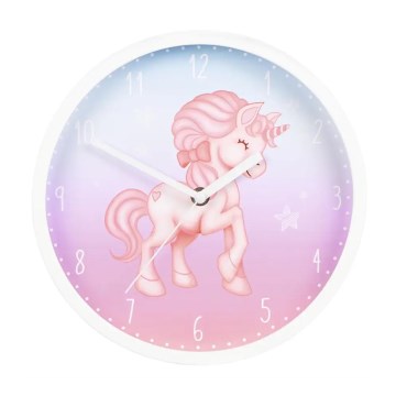 Hama – Kinder-Wanduhr 1xAA Einhorn