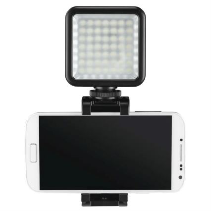 Hama - LED Dimmbares Licht für Telefone, Kameras und Videokameras LED/5,5W/2xAA