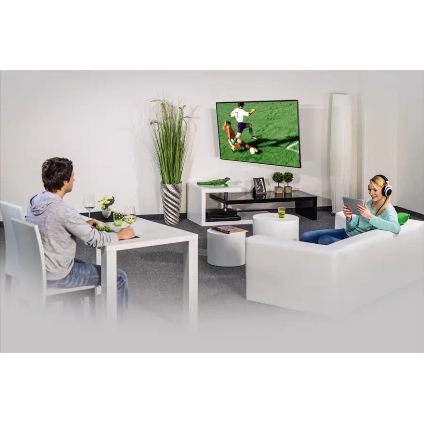 Hama - Wandhalterung für TV mit Verbindungsstück 19-48" weiß