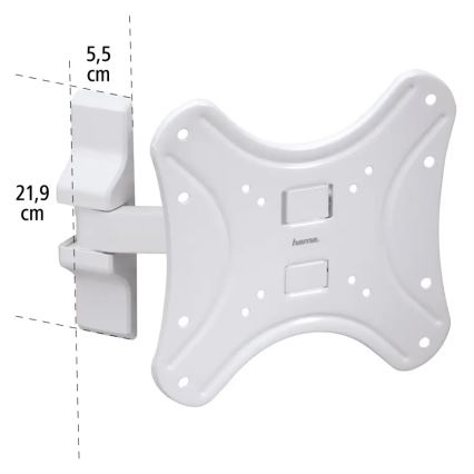 Hama - Wandhalterung für TV mit Verbindungsstück 19-48" weiß
