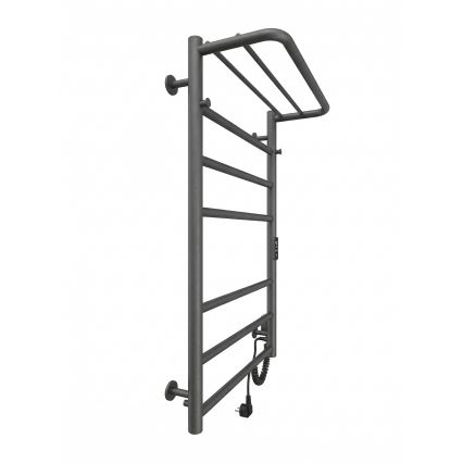 Handtuchheizkörper HOME 95W/230V 77x53 cm, Edelstahl/Anthrazit, rechts