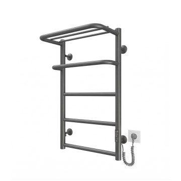 Handtuchheizkörper HOTEL 75W/230V 65x43 cm Edelstahl/Anthrazit rechts