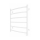 Handtuchheizkörper INOX CLASSIC 120W/230V 57x43 cm Edelstahl/Weiß