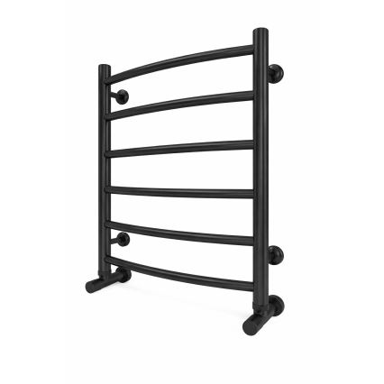 Handtuchheizkörper (Leiter) INOX CLASSIC 120W/230V 57x43 cm Edelstahl/Schwarz