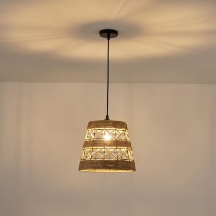 Hängeleuchte 1xE27/15W/230V beige