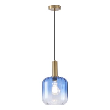 Hängeleuchte 1xE27/15W/230V blau/rauchig pr. 20 cm