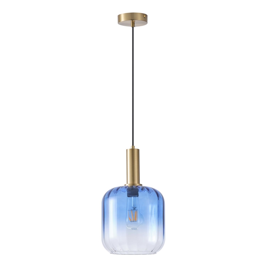 Hängeleuchte 1xE27/15W/230V blau/rauchig pr. 20 cm