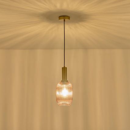 Hängeleuchte 1xE27/15W/230V braun pr. 13 cm
