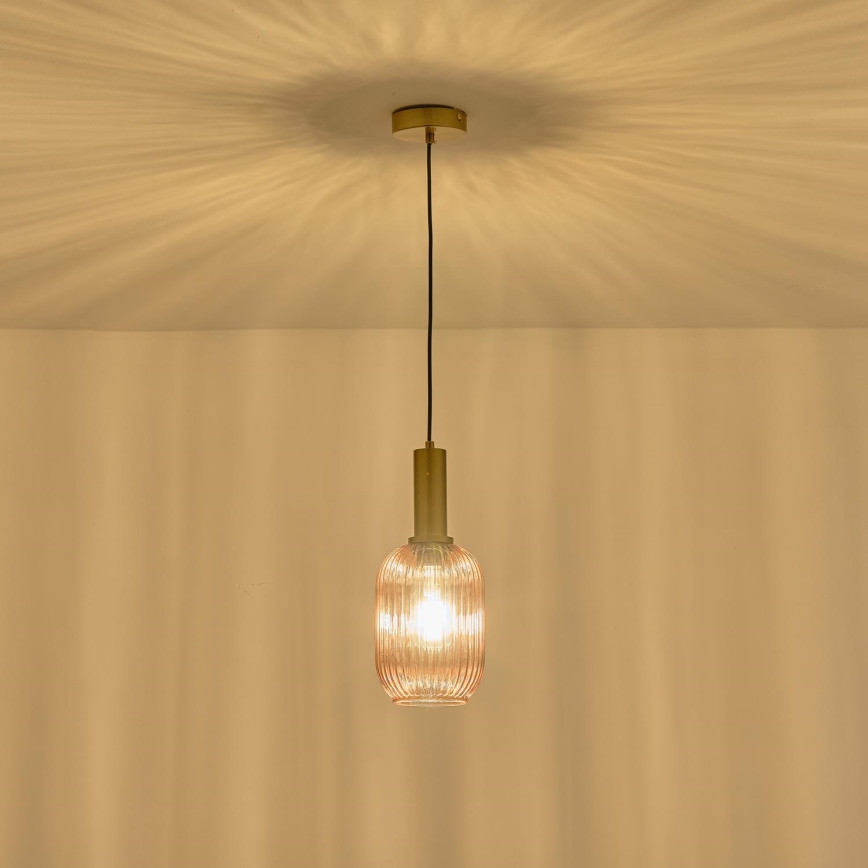 Hängeleuchte 1xE27/15W/230V braun pr. 13 cm