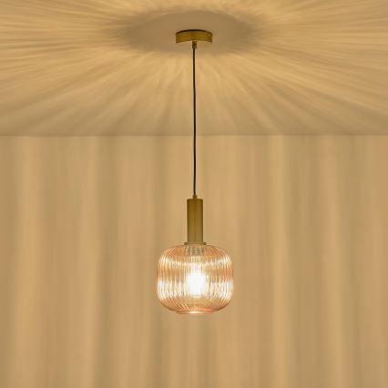 Hängeleuchte 1xE27/15W/230V braun pr. 20 cm