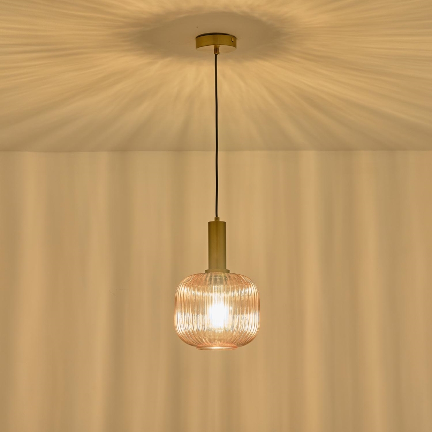 Hängeleuchte 1xE27/15W/230V braun pr. 20 cm